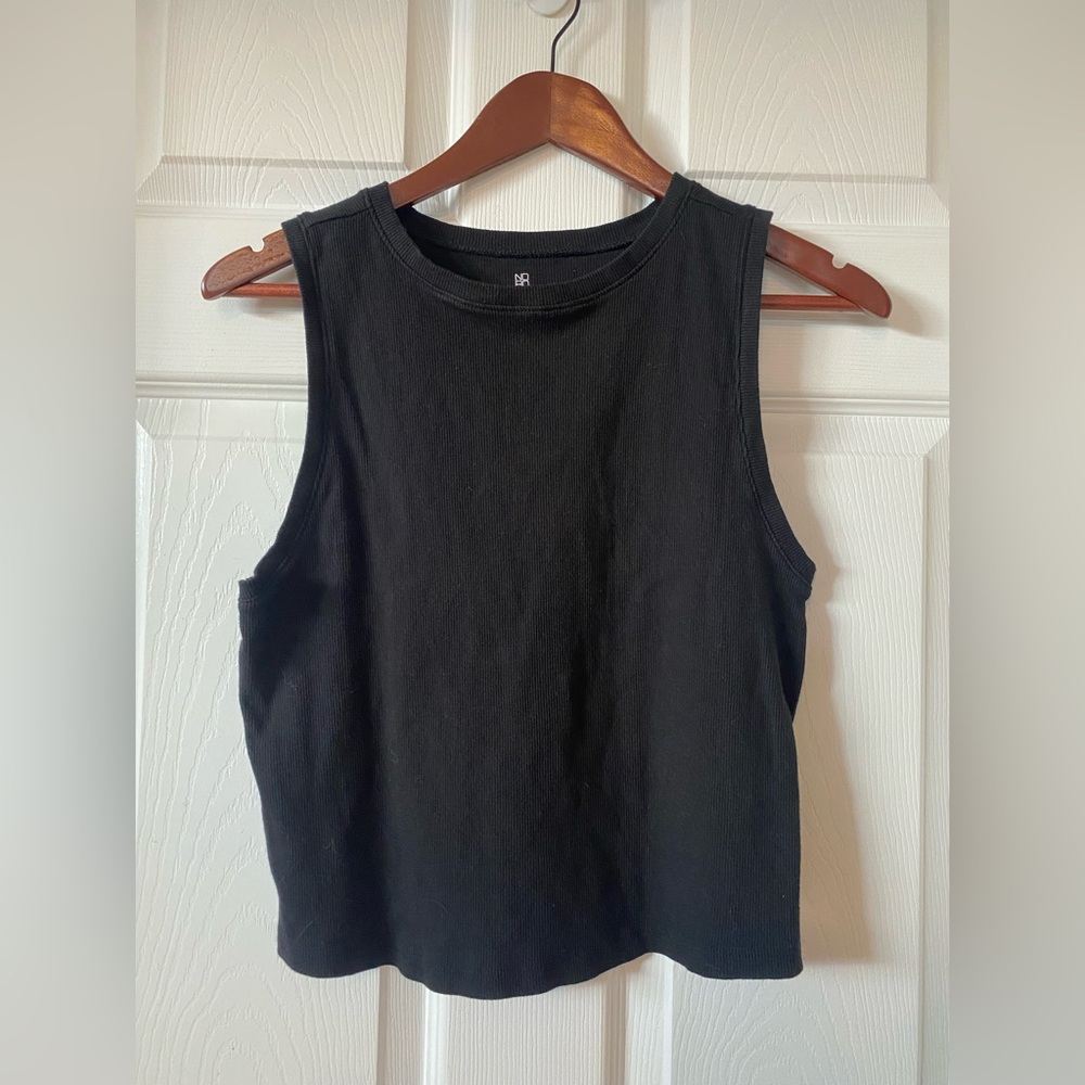NOBO Black Fitted Sleeveless Muscle Tee